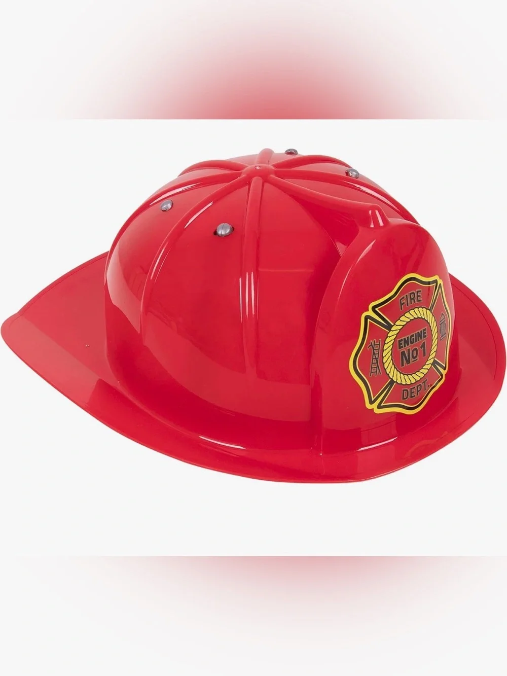Red Kids Firefighter Helmet Halloween Costume